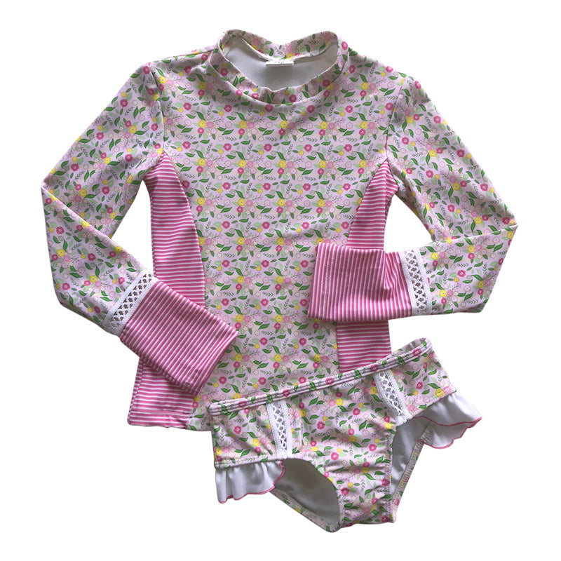 Long Sleeve Rash Guard Set | SALE - Kimi and Li Bikini
