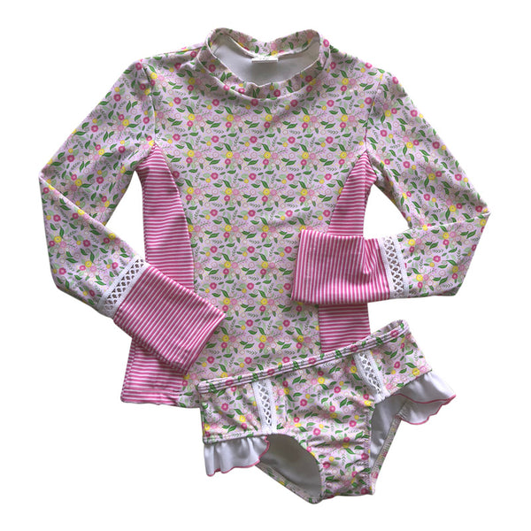 Long Sleeve Rash Guard Set | SALE - Kimi and Li Bikini